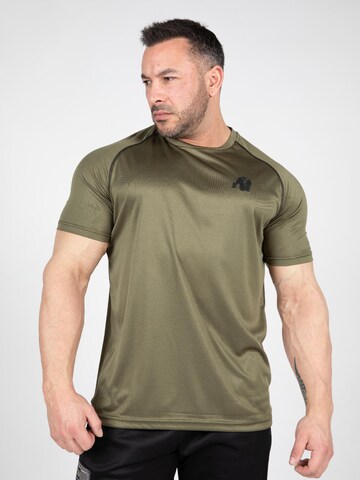 Gorilla Wear Functioneel shirt in Groen: voorkant