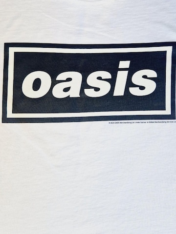 T-Shirt 'Oasis Decca Logo T-Shirt' Oasis en blanc