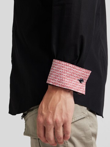HUGO Slim Fit Hemd 'Koey' in Schwarz