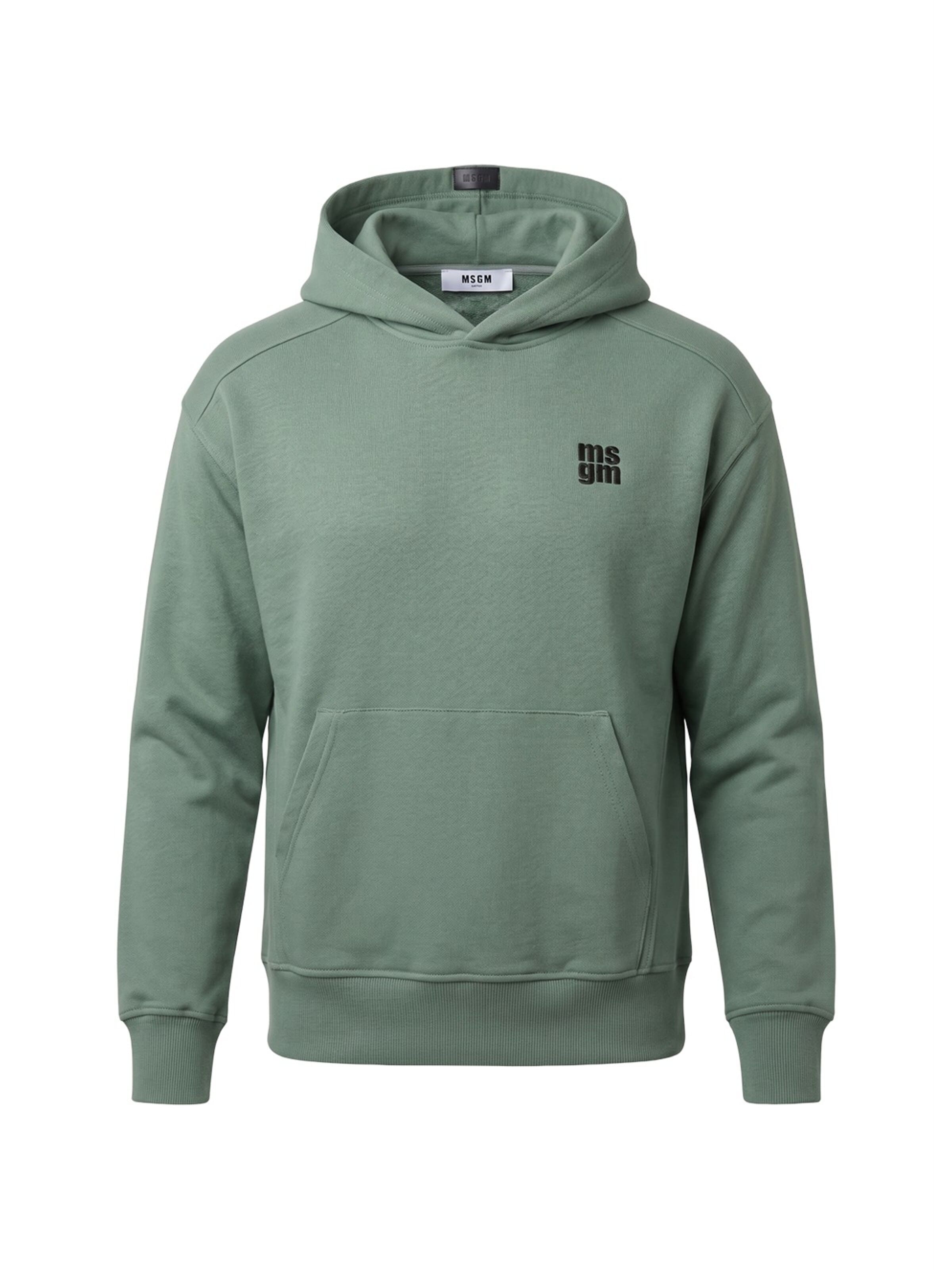 MSGM - Sudadera en verde: frente