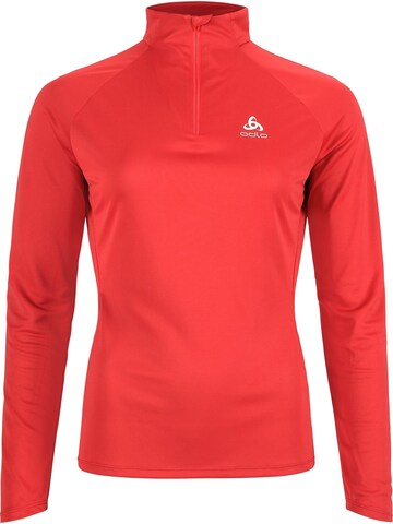 Sweat de sport 'ESSENTIAL' ODLO en rouge : devant