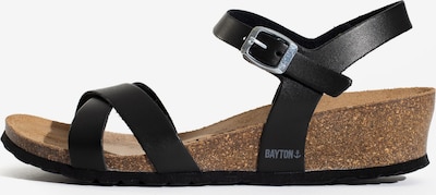 Sandale cu baretă 'Canberra' Bayton pe maro / negru, Vizualizare produs