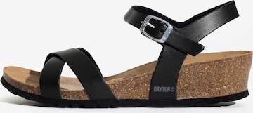 Bayton Strap sandal 'Canberra' in Black: front