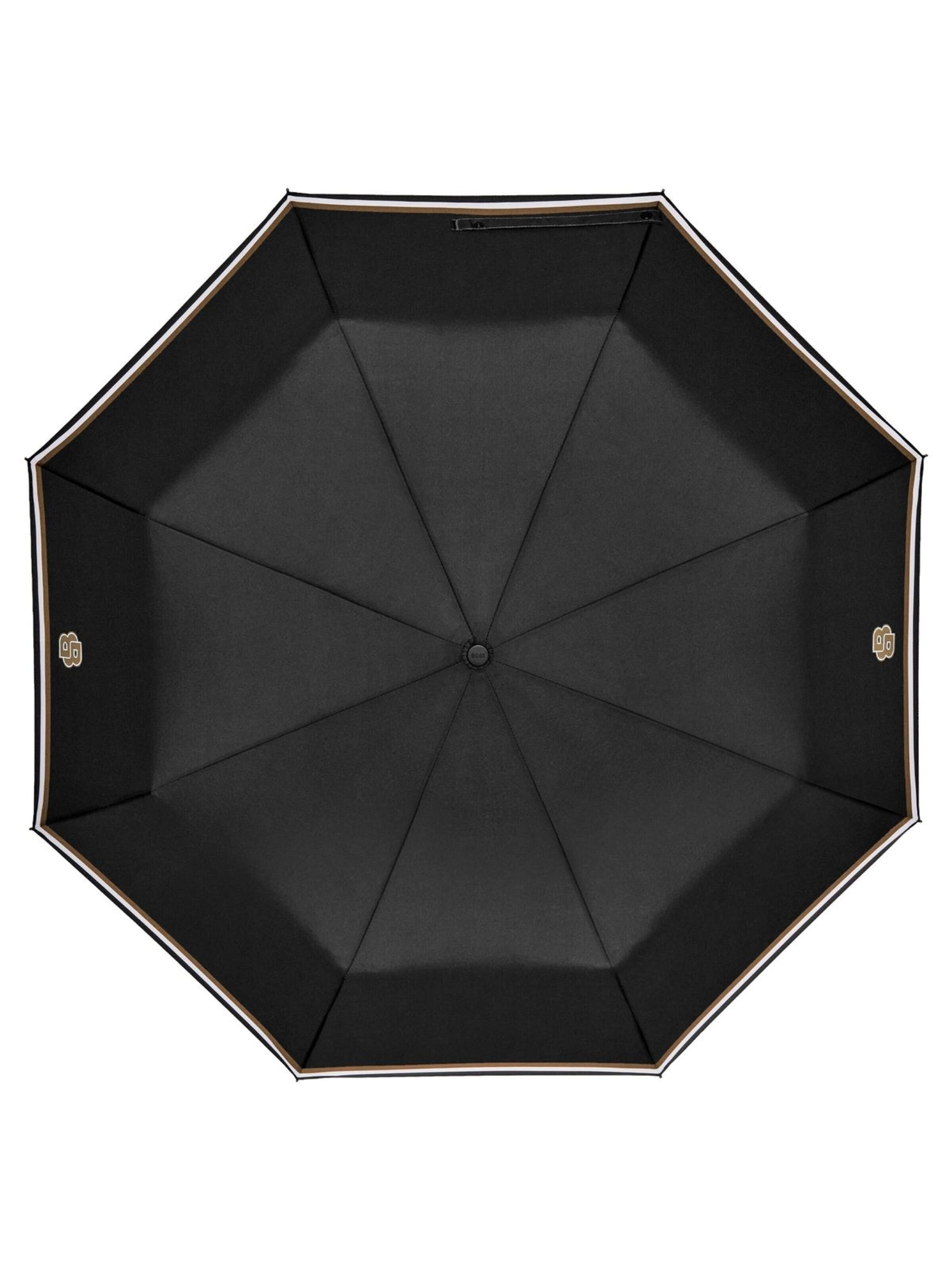 BOSS Paraplu 'Pocket umbrella Varsity' in Zwart