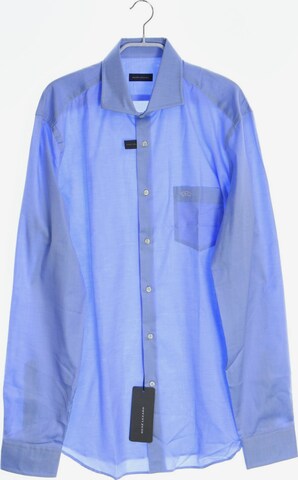 RENÉ LEZARD Button Up Shirt in L in Blue: front