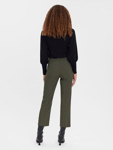 VERO MODA regular Bukser med fals i grøn