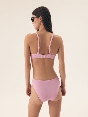 ESOTIQ Triangle Bikini Top 'Sunnyday' in Pink