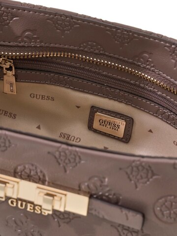 GUESS Taška cez rameno 'Guess Sac Bandoulière Carmella Taupe Logo' - Hnedá