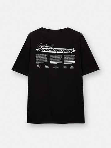 Pull&Bear T-Shirt in Schwarz