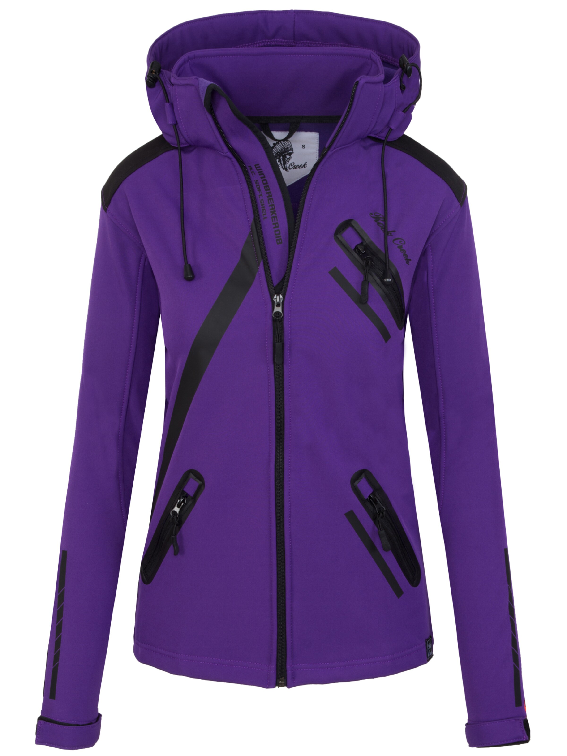 Rock Creek Outdoorjacke in Lila: Vorderseite
