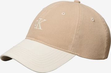 Casquette Calvin Klein en beige : devant