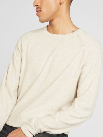 JACK & JONES Sweater 'UNION' in Beige