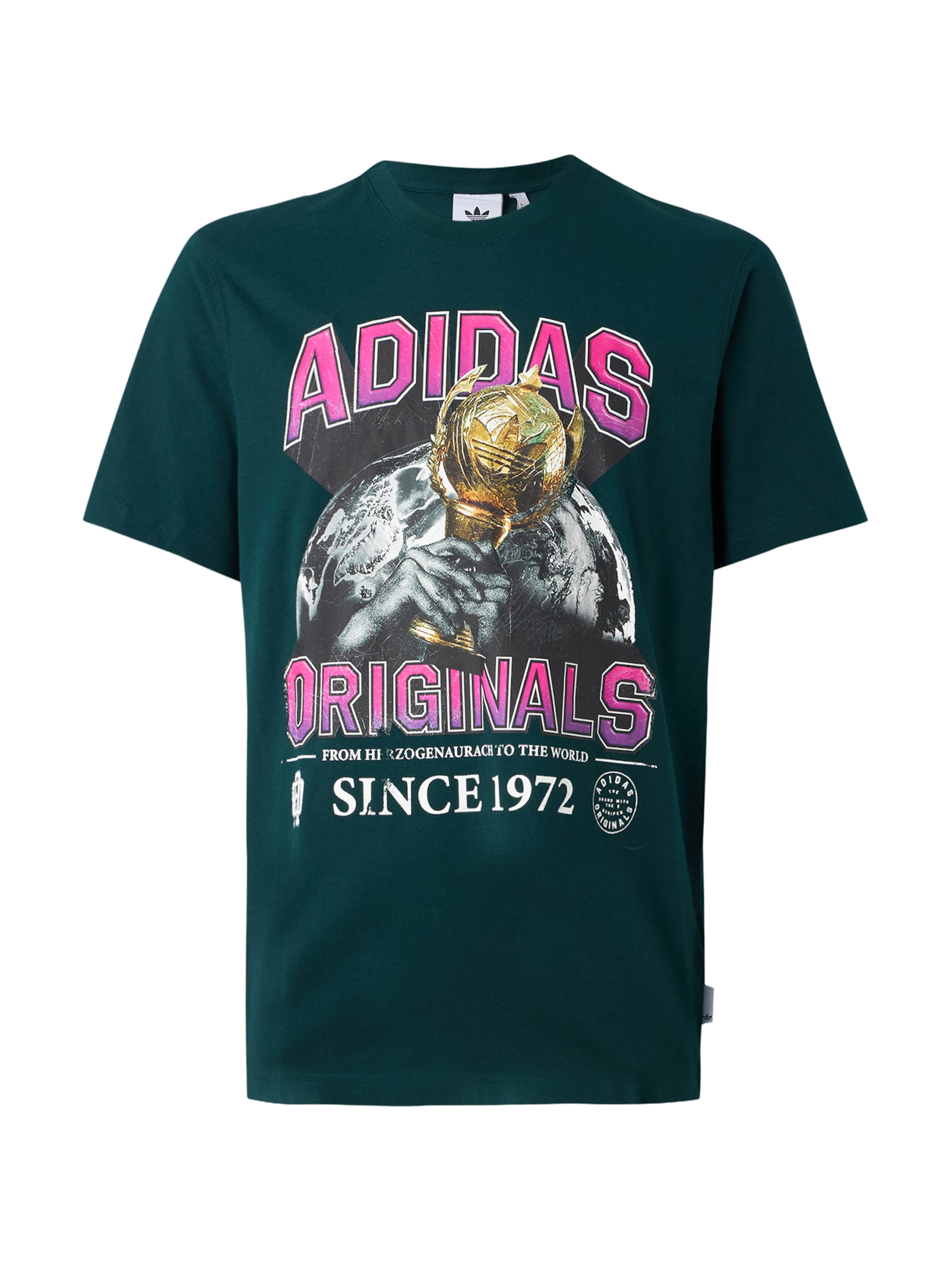 ADIDAS ORIGINALS T-Shirt 'TREFOIL SERIES REGULAR' in Grün: Vorderseite