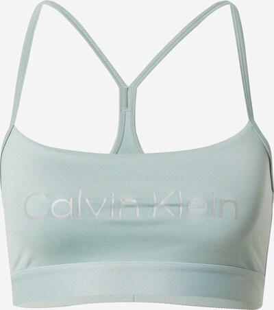 Reggiseno sportivo Calvin Klein Performance di colore grigio chiaro / verde pastello, Visualizzazione prodotti