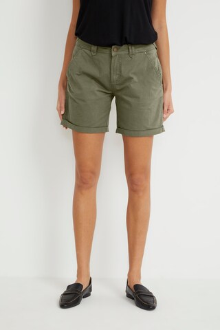 CULTURE Regular Pants 'CUcarla' in Green: front