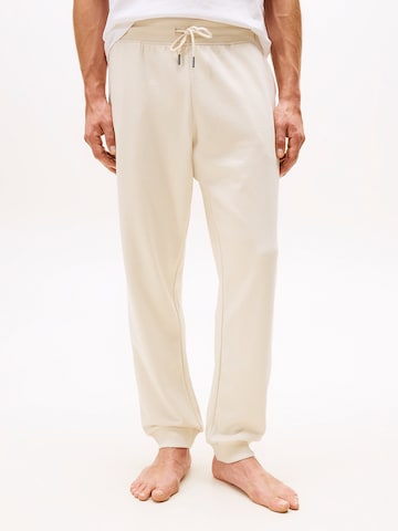 Pantalon de pyjama TOMMY HILFIGER en beige : devant