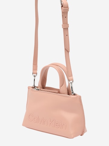 Borsa a mano di Calvin Klein in rosa: frontale