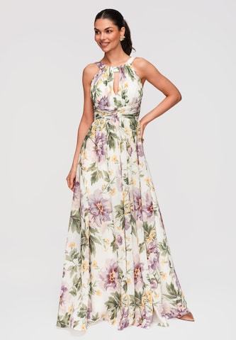 Robe de soirée 'LA-OM-DLR346' Ombre en blanc