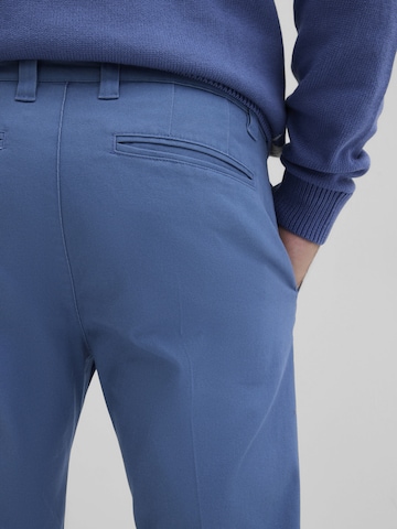 Regular Pantalon à pince bonprix en bleu