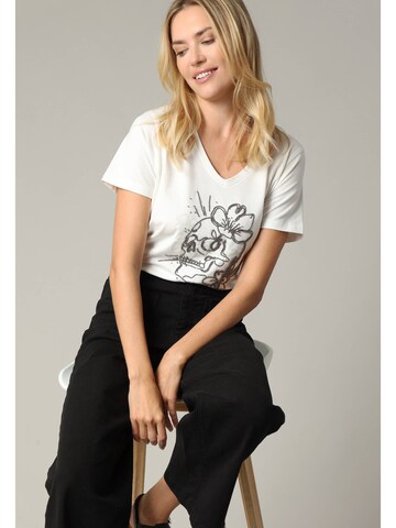 T-shirt 'SELLAH' Deeluxe en blanc : devant