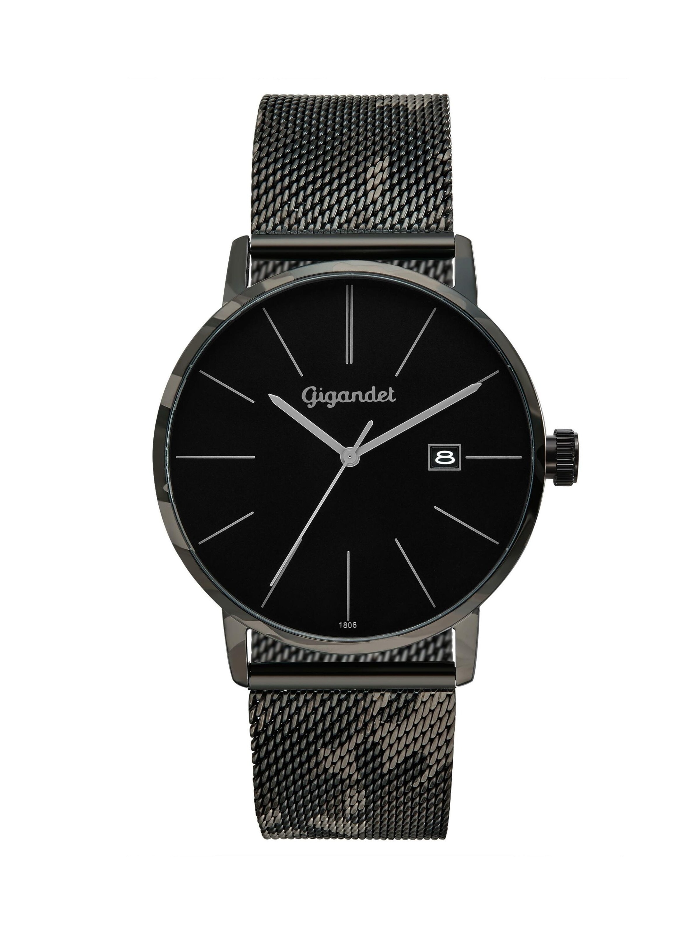 Gigandet Analog Watch 'MINIMALISM' in Black: front