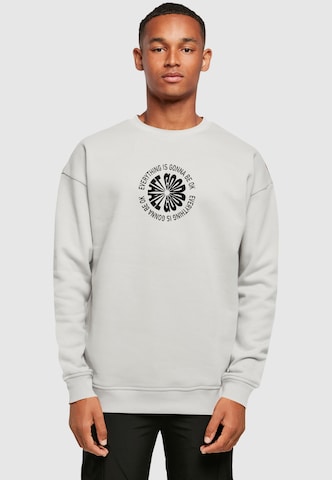 Merchcode Sweatshirt 'All Good' in Grau: Vorderseite