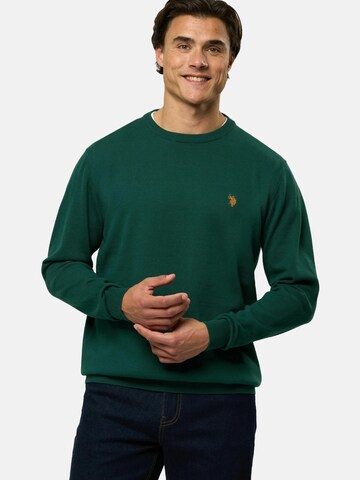 U.S. POLO ASSN. Pullover 'Adair' in Grün: Vorderseite