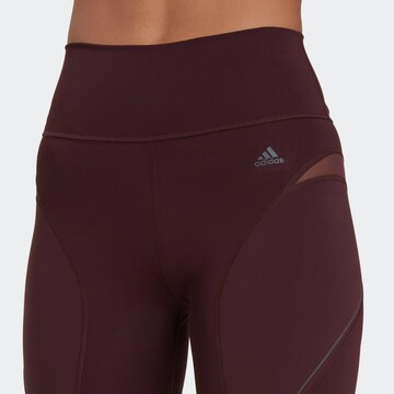 ADIDAS SPORTSWEAR Skinny Workout Pants in Red