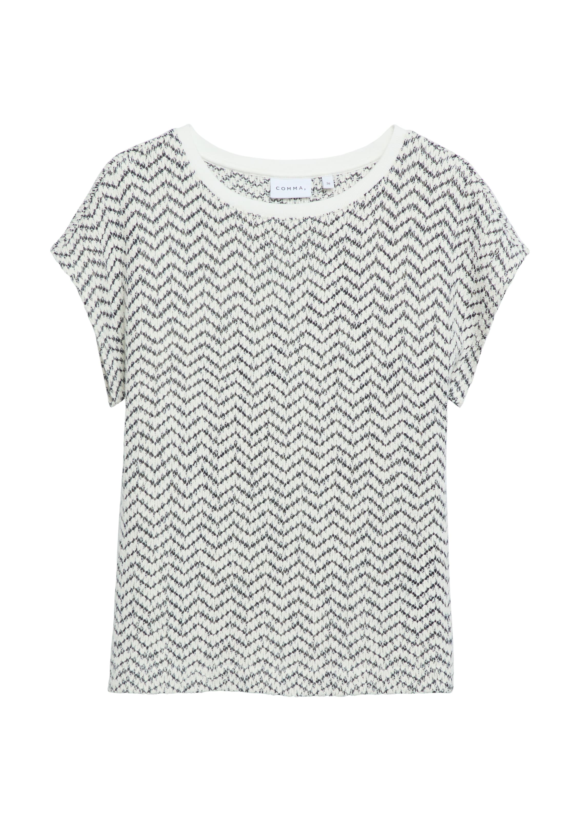 COMMA T-Shirt in Schwarz: Vorderseite