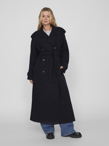 VILA Between-Seasons Coat 'Sofie' in Blue: front