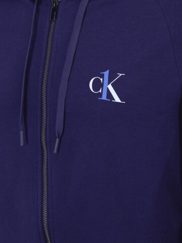 Regular Veste de survêtement Calvin Klein Underwear en bleu