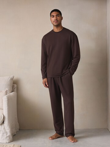 Next Pajamas long in Brown: front