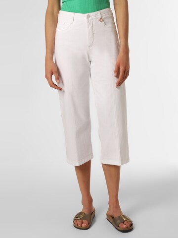 Blue Fire Loose fit Pants 'Judy' in White: front