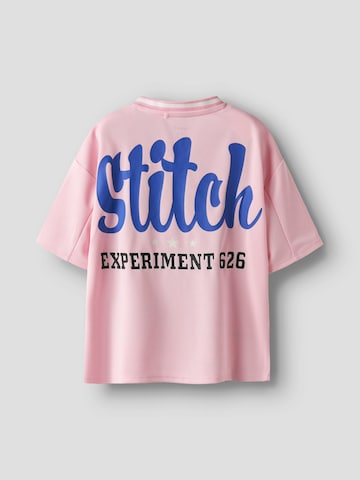 NAME IT Shirt 'NKFakuri Stitch' in Pink