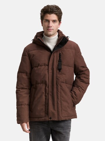 TOM TAILOR Winterjas in Bruin: voorkant