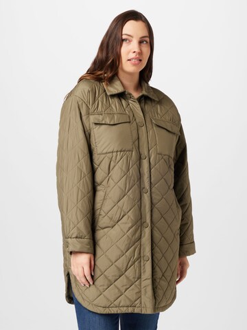 ONLY Carmakoma Between-Season Jacket 'NEW TANZIA' in Green: front