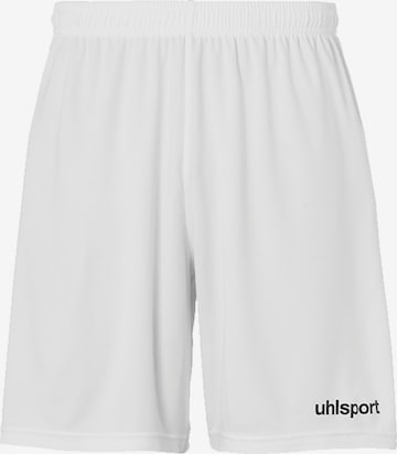 UHLSPORT Workout Pants in White: front