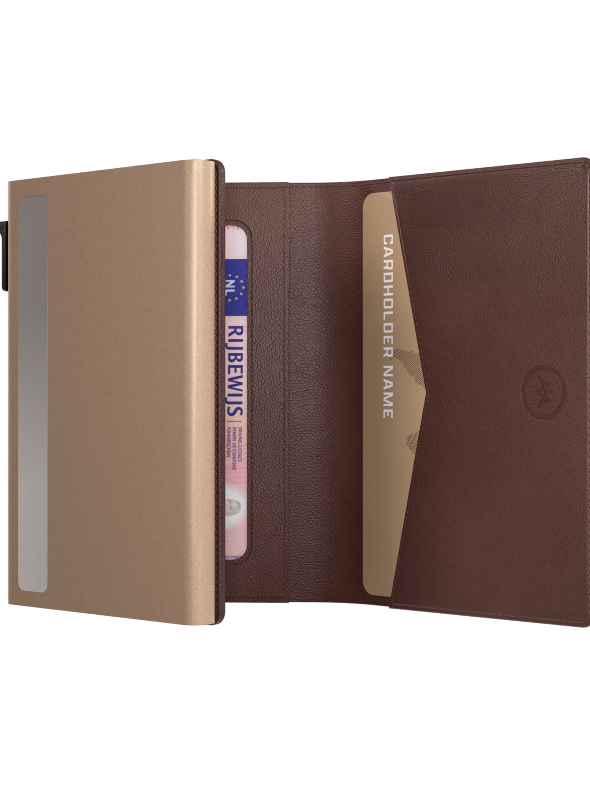 Prowallet Wallet 'Pasjeshouder Classic' in Brown