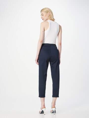 Coupe slim Pantalon à plis Sisley en bleu