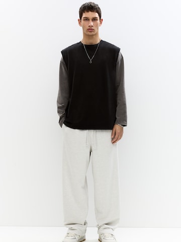 Pull&Bear Loosefit Bukser 'STWD' i hvid