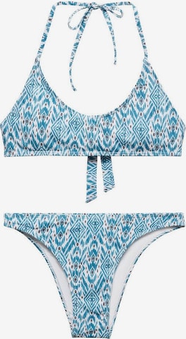 MANGO TEEN T-Shirt Bikini 'caribe' in Blau: predná strana