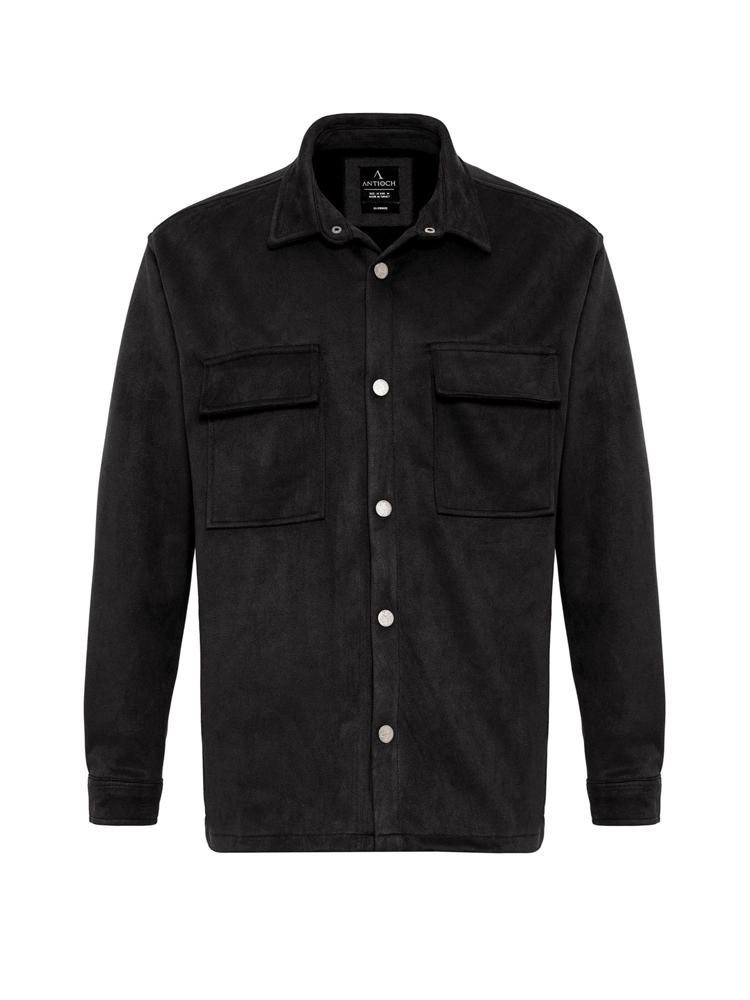 Antioch Φθινοπωρινό και ανοιξιάτικο μπουφάν σε μαύρο: μπροστά