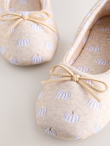 Next Slipper 'Pumkin' in Beige