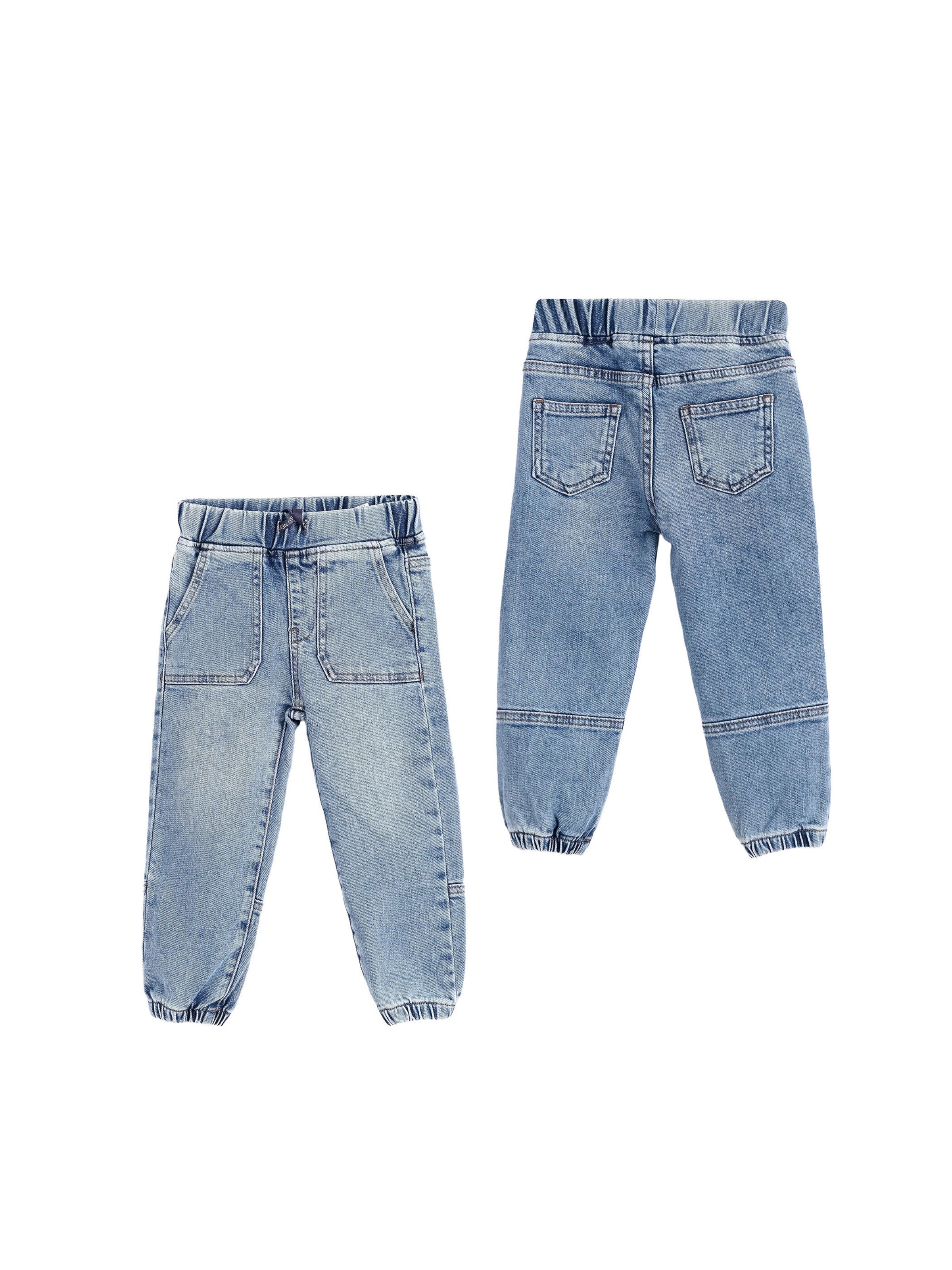 Solang Regular Hose Denim-Jogger Stretch Jeans Unisex in Blau