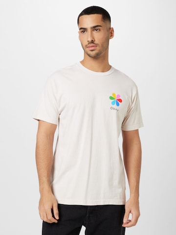 Obey Shirt 'Obey' in White: front