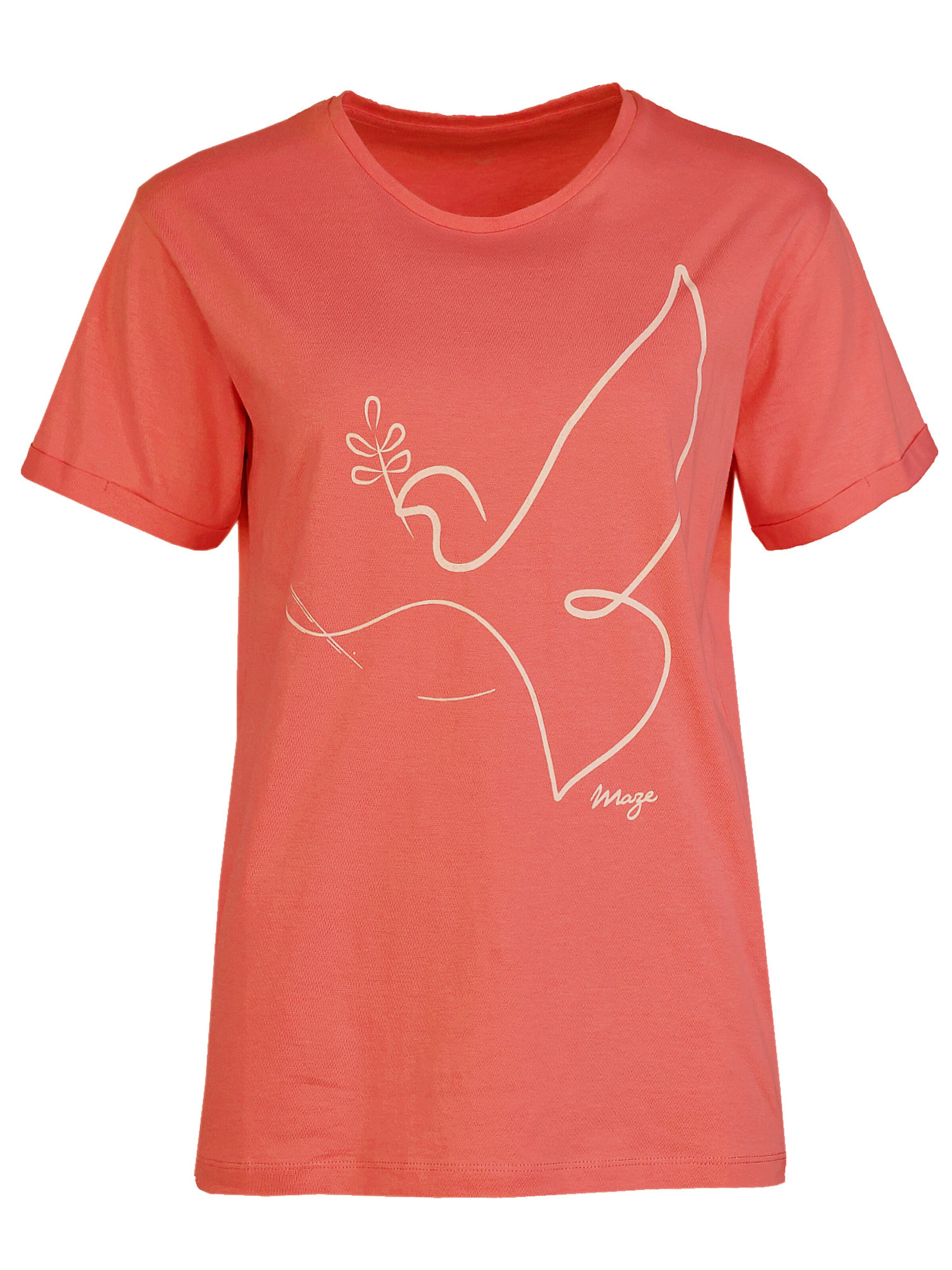 Maze Shirt in Orange: Vorderseite