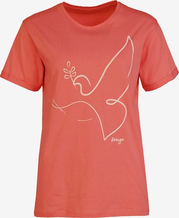 T-shirt Maze en orange : devant