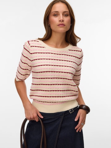 smėlio VERO MODA Megztinis 'VMMONICA': priekis