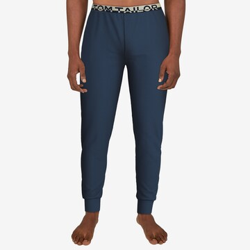 TOM TAILOR Pajama Pants in Blue: front