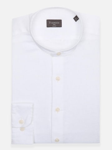 Camicia business 'Caravaggio Essentials Linen Man Shirt Light Blue' di 7Camicie in bianco: frontale